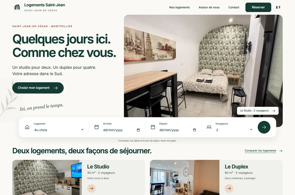Le vrai site de Calade, Logements Saint-Jean, sur ordinateur